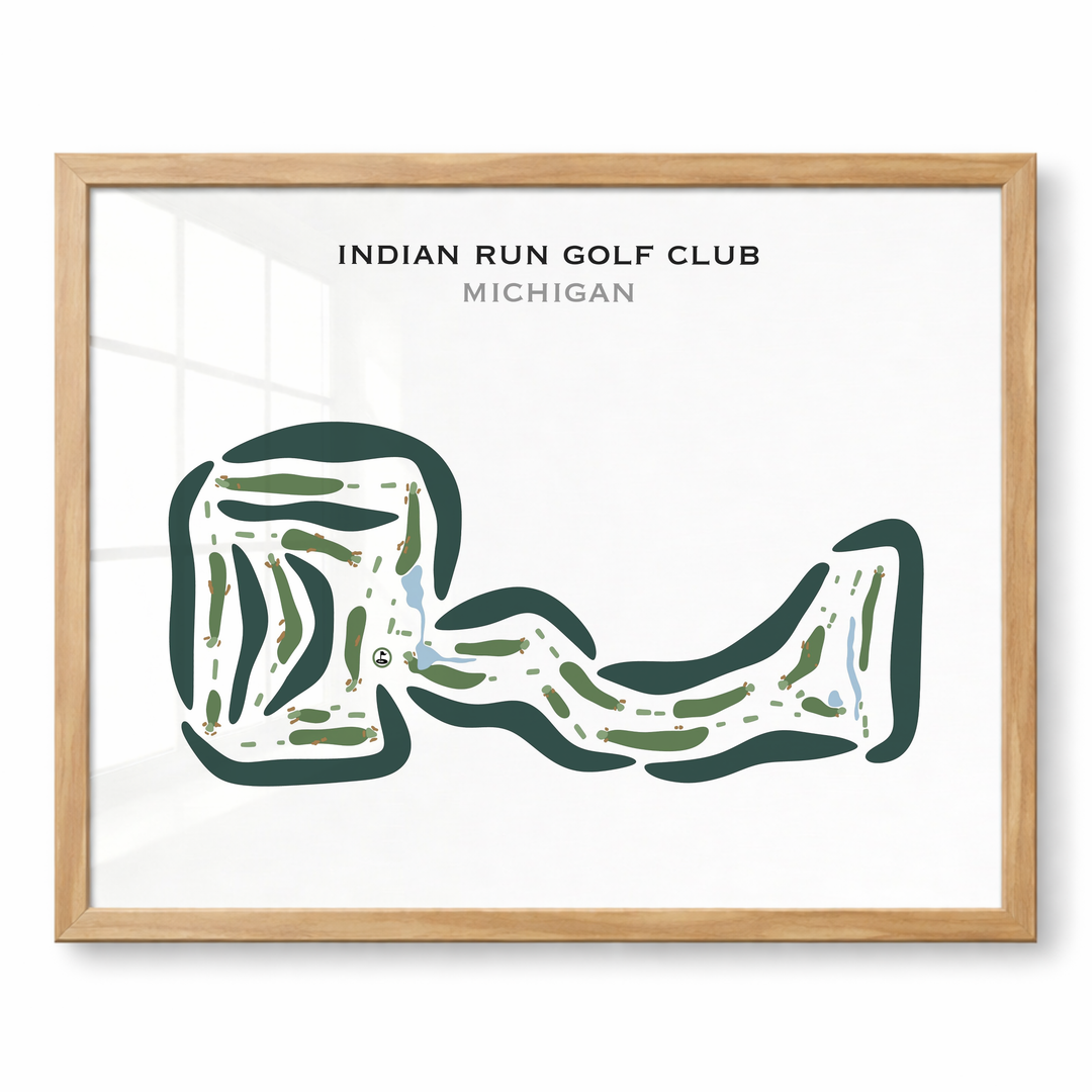 Indian Run Golf Club, Michigan - Printed Golf Courses
