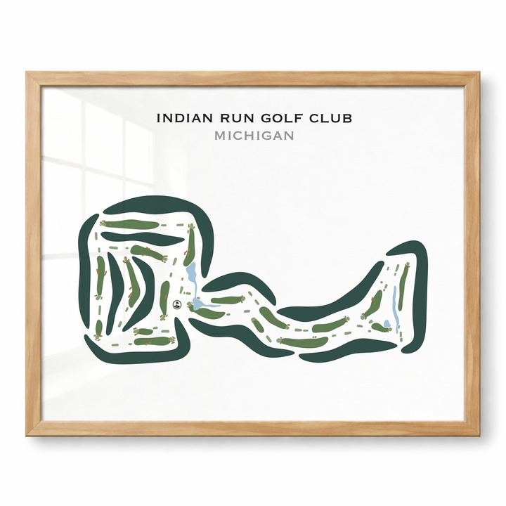 Indian Run Golf Club, Michigan - Printed Golf Courses