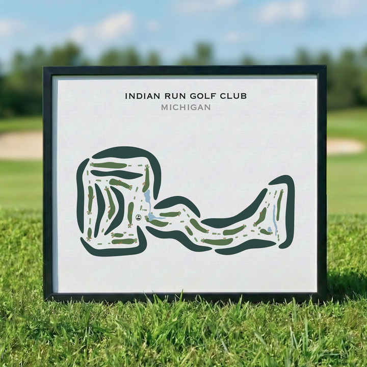 Indian Run Golf Club, Michigan - Printed Golf Courses