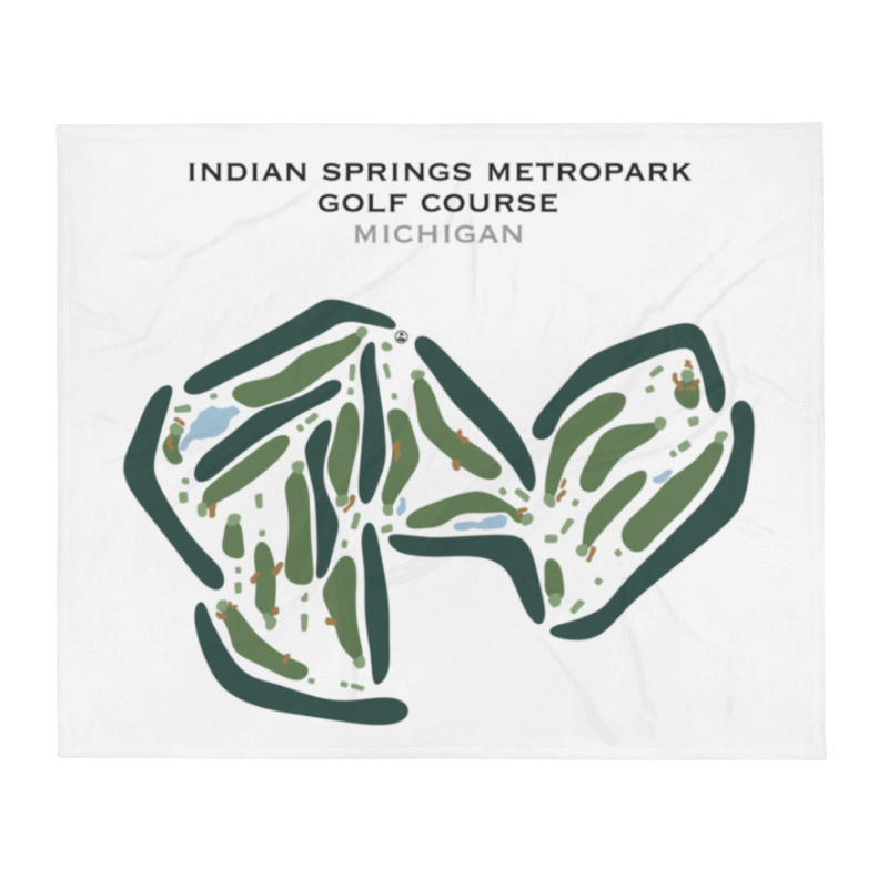 Indian Springs Metropark Golf Course, Michigan - Printed Golf Courses