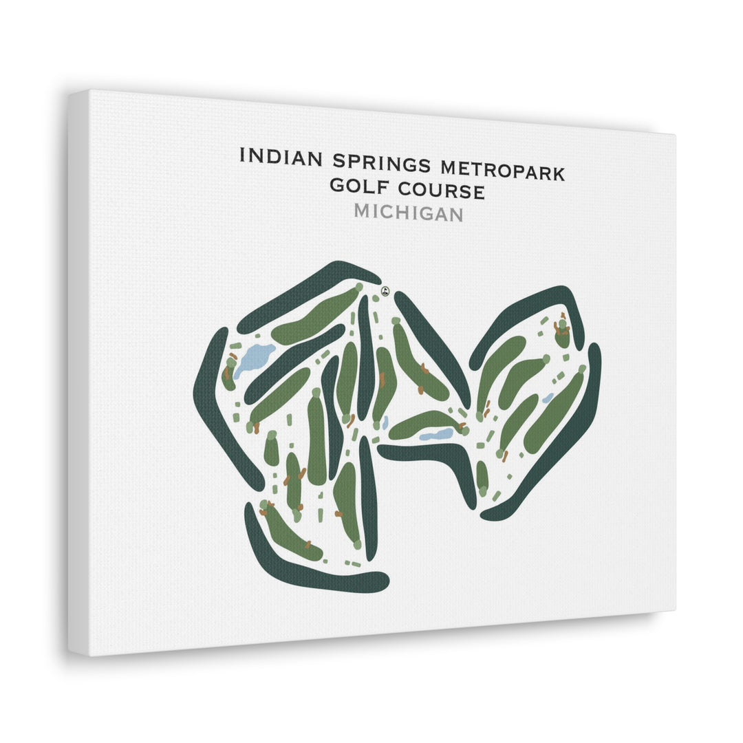 Indian Springs Metropark Golf Course, Michigan - Printed Golf Courses