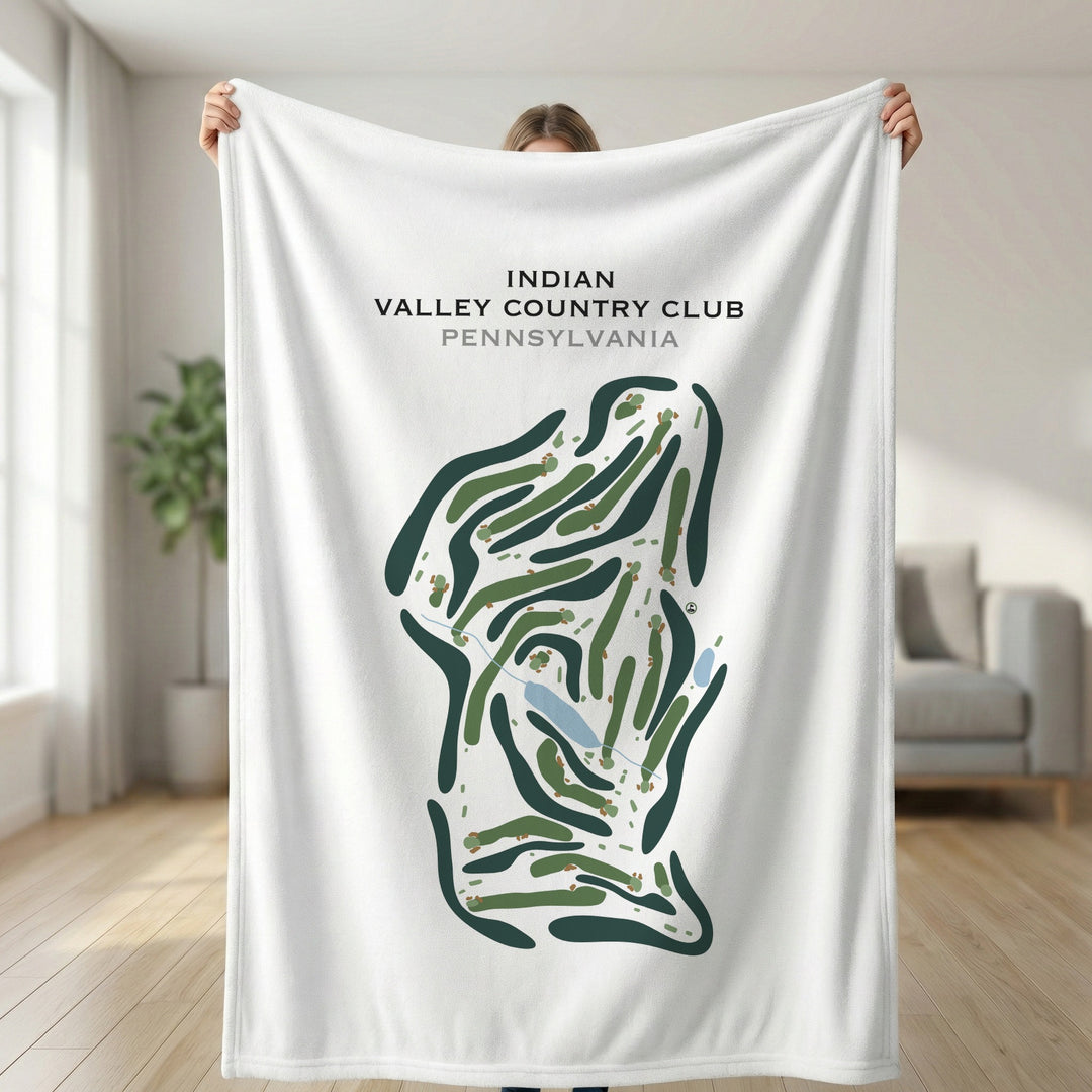 Indian Valley Country Club, Pennsylvania - Printed Golf Course