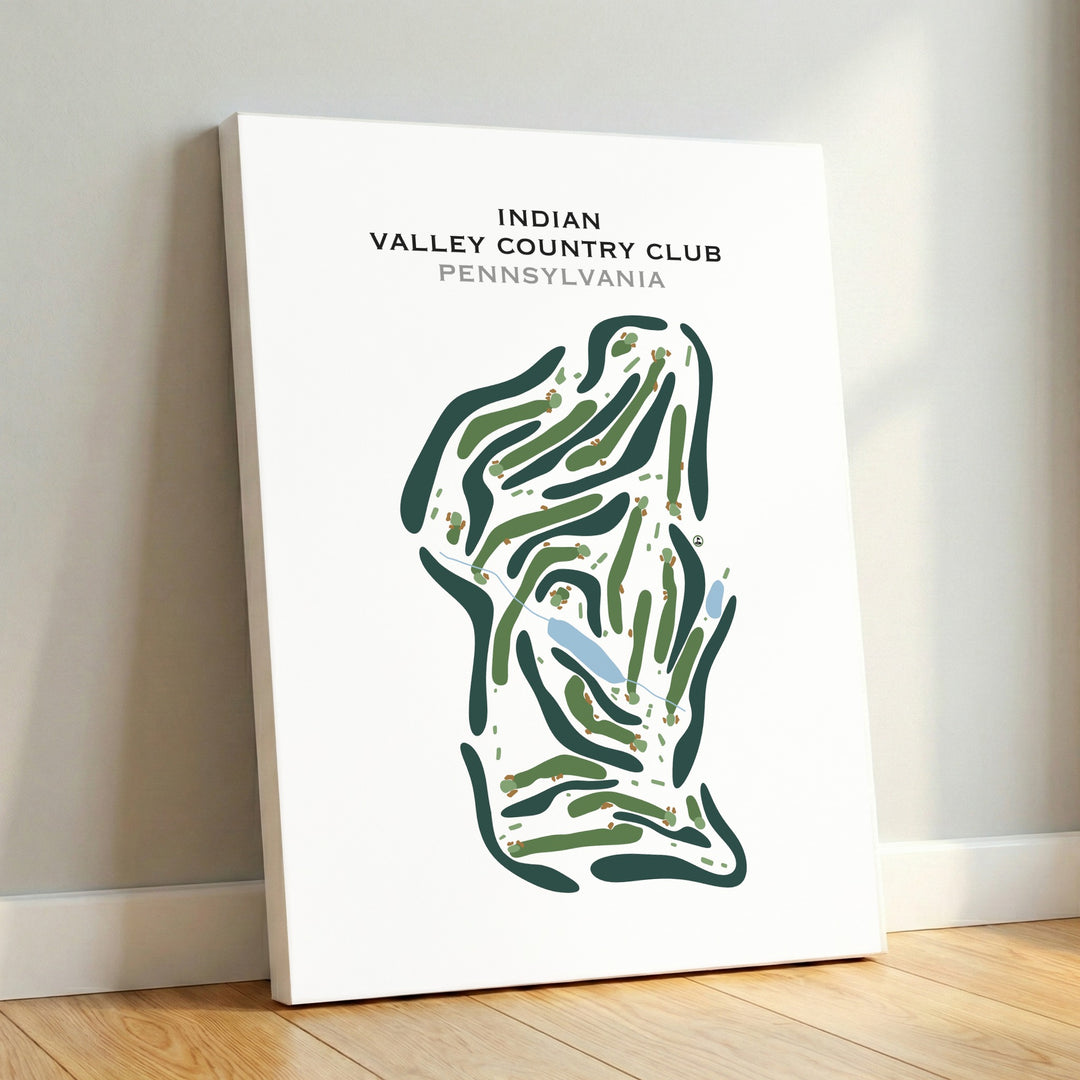 Indian Valley Country Club, Pennsylvania - Printed Golf Course