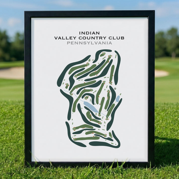 Indian Valley Country Club, Pennsylvania - Printed Golf Course