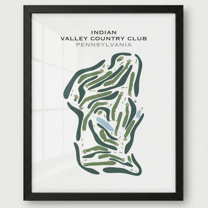 Indian Valley Country Club, Pennsylvania - Printed Golf Course