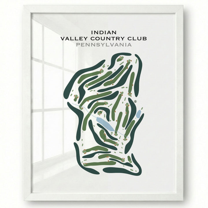 Indian Valley Country Club, Pennsylvania - Printed Golf Course