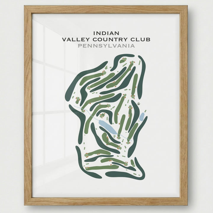 Indian Valley Country Club, Pennsylvania - Printed Golf Course