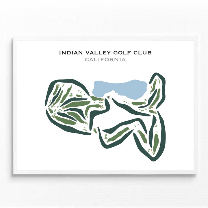 Indian Valley Golf Club, California - Printed Golf Courses