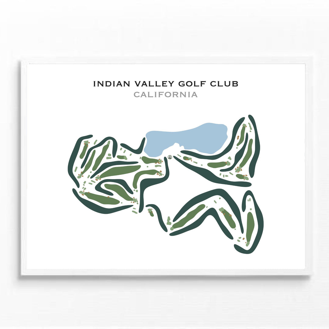 Indian Valley Golf Club, California - Printed Golf Courses