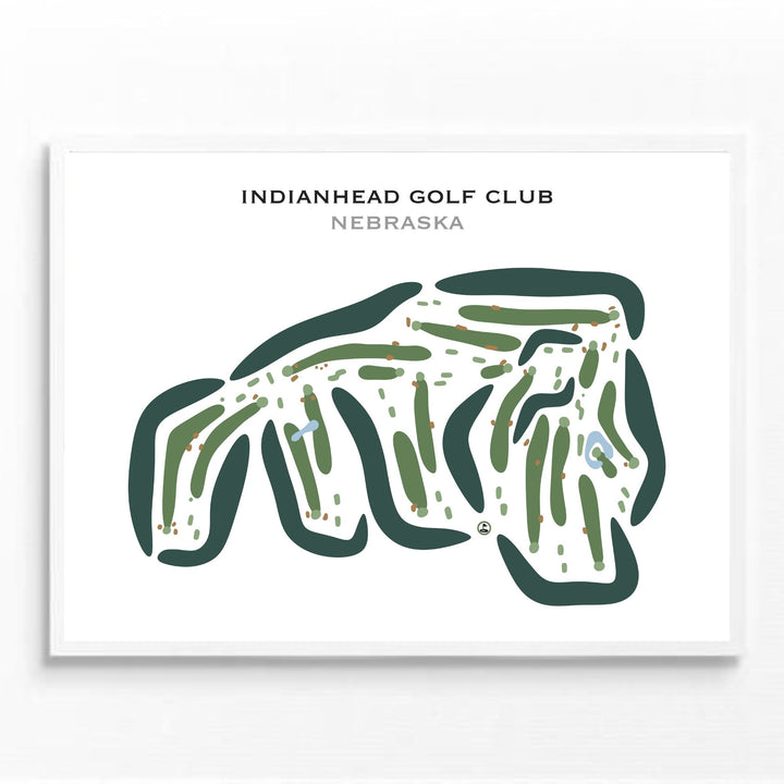 Indianhead Golf Club, Nebraska - Printed Golf Courses