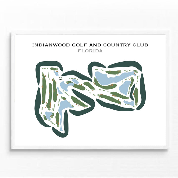 Indianwood Golf & Country Club, Florida - Printed Golf Courses