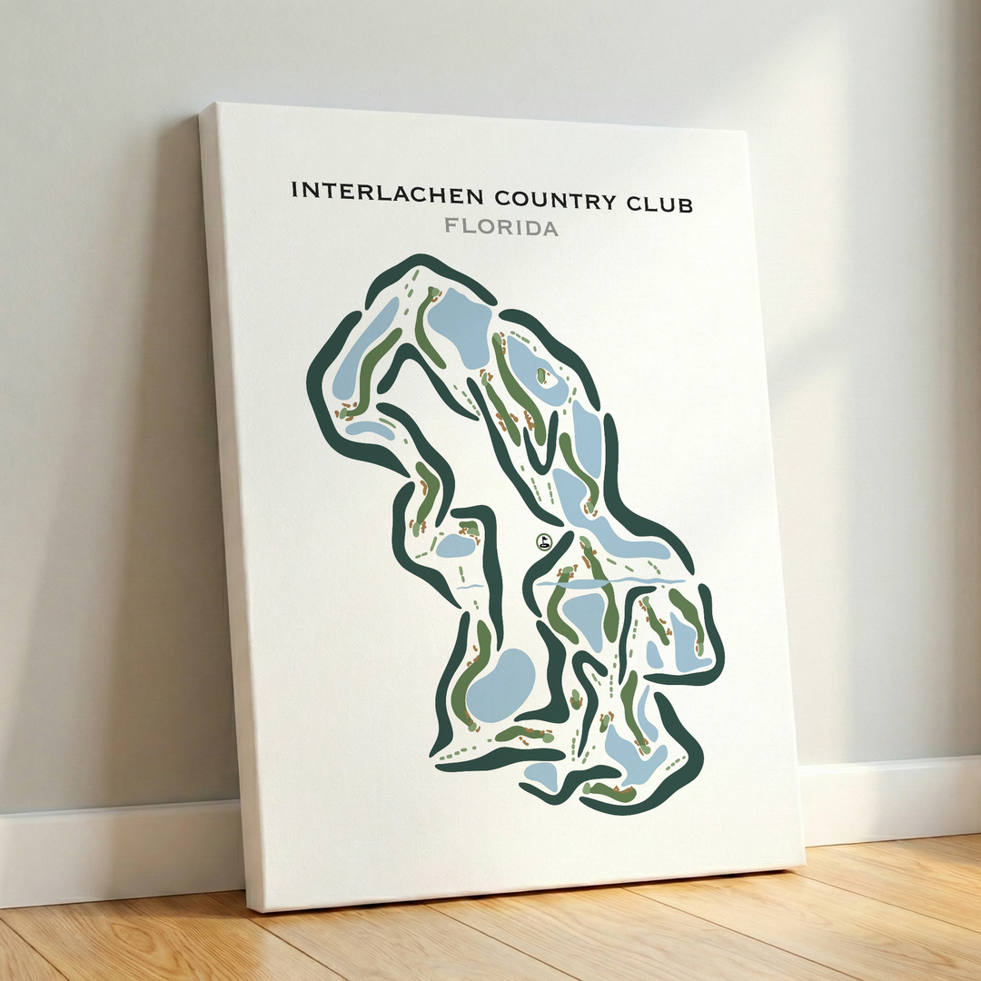 Interlachen Country Club, Florida - Printed Golf Courses
