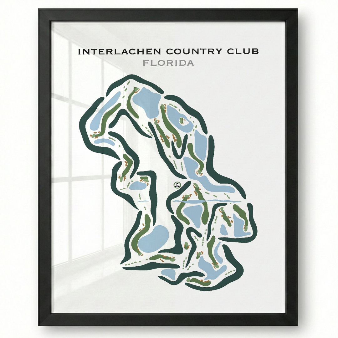 Interlachen Country Club, Florida - Printed Golf Courses