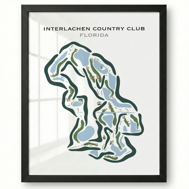 Interlachen Country Club, Florida - Printed Golf Courses