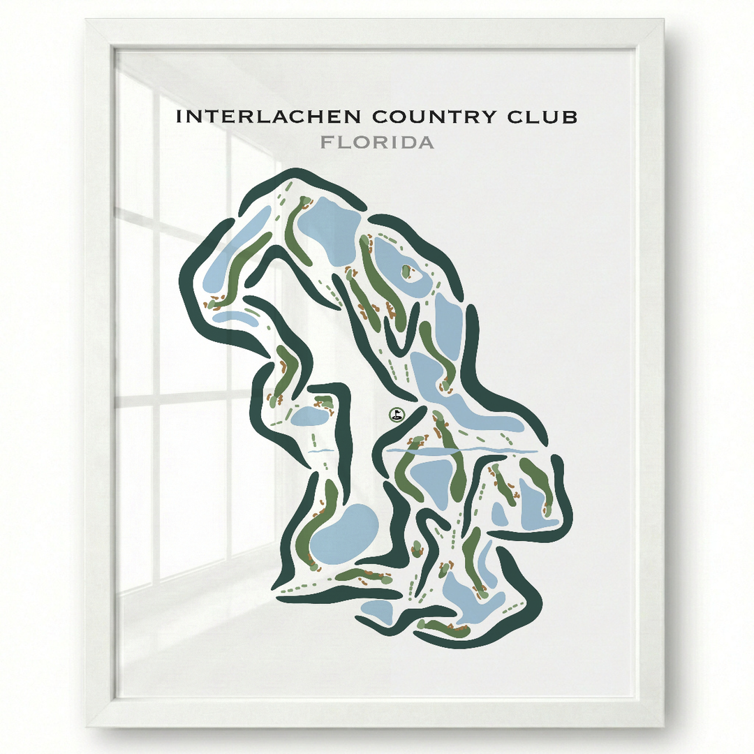 Interlachen Country Club, Florida - Printed Golf Courses