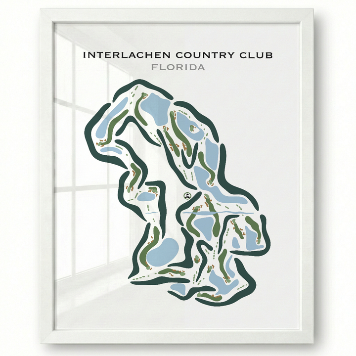 Interlachen Country Club, Florida - Printed Golf Courses