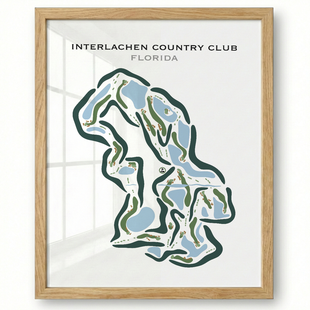 Interlachen Country Club, Florida - Printed Golf Courses