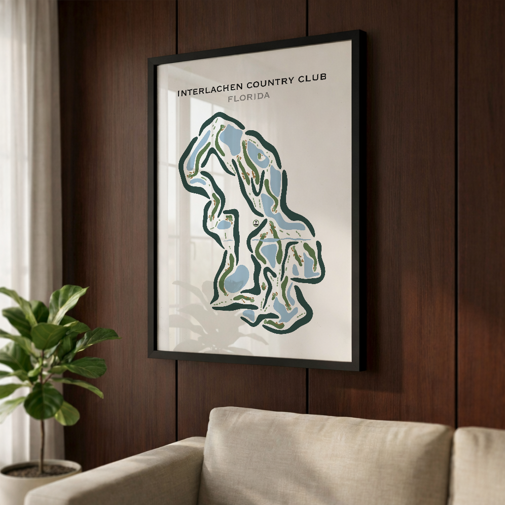 Interlachen Country Club, Florida - Printed Golf Courses