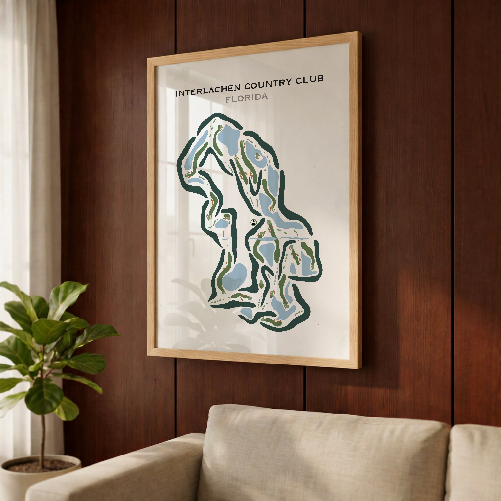 Interlachen Country Club, Florida - Printed Golf Courses