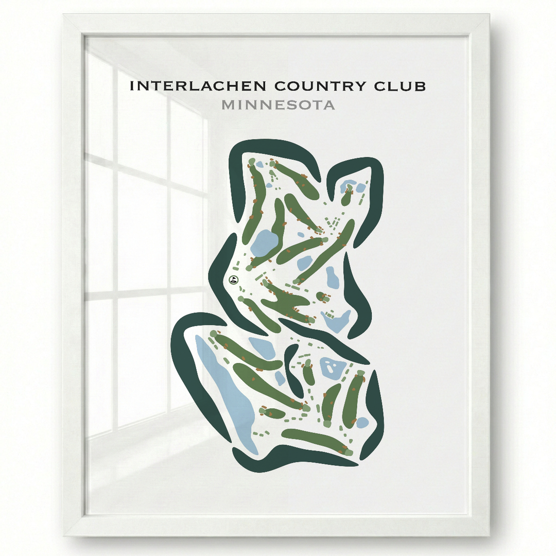 Interlachen Country Club, Minnesota - Printed Golf Courses