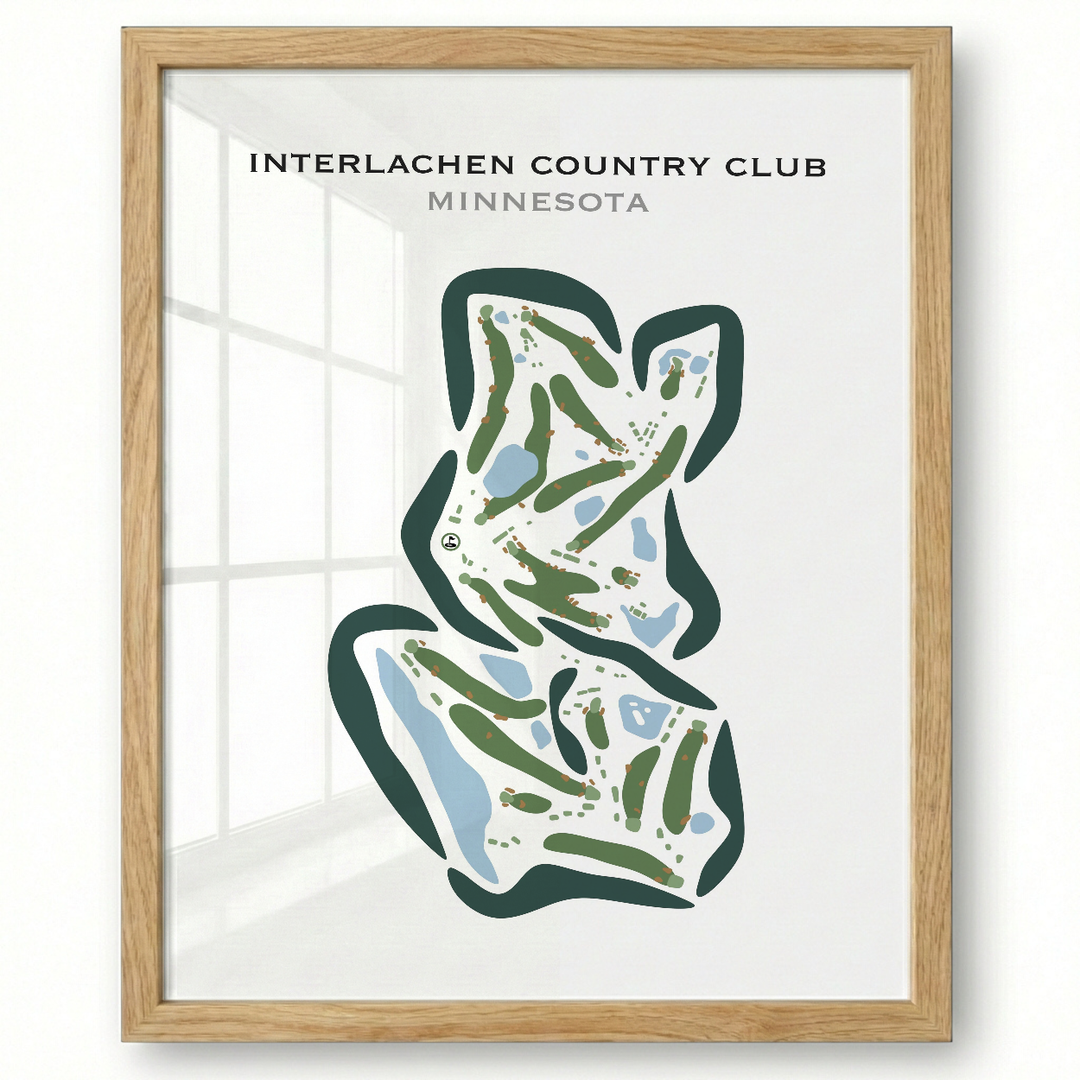 Interlachen Country Club, Minnesota - Printed Golf Courses