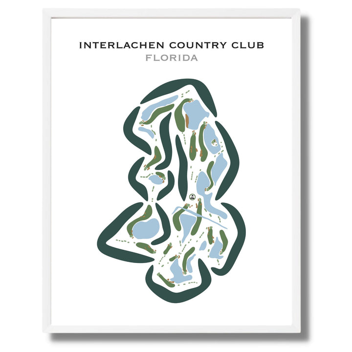 Interlachen Country Club, Florida - Printed Golf Courses
