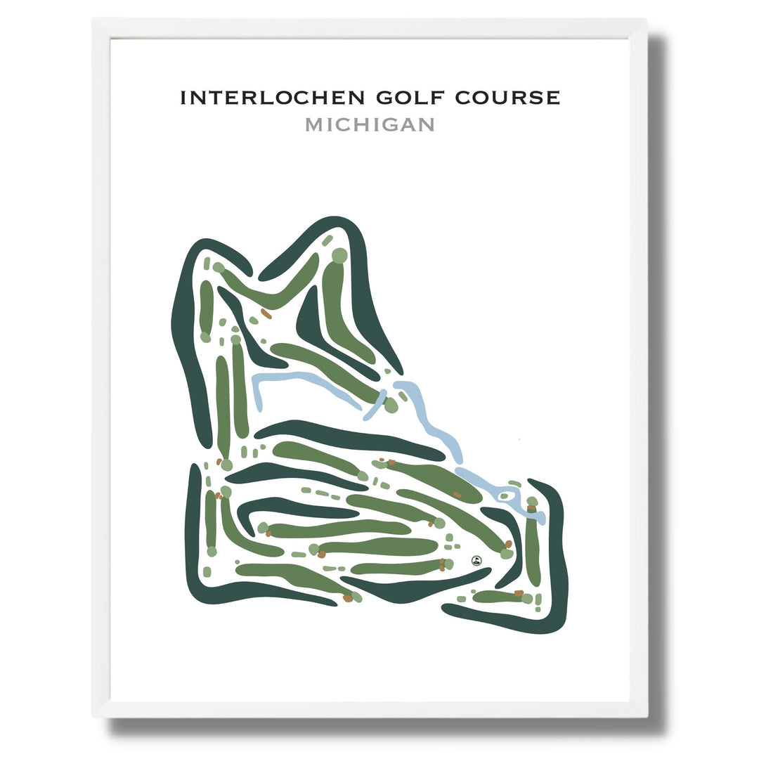 Interlochen Golf Course, Michigan - Printed Golf Courses