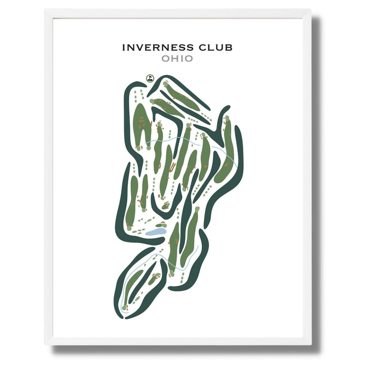 Inverness Club, Ohio - A - Printed Golf Course