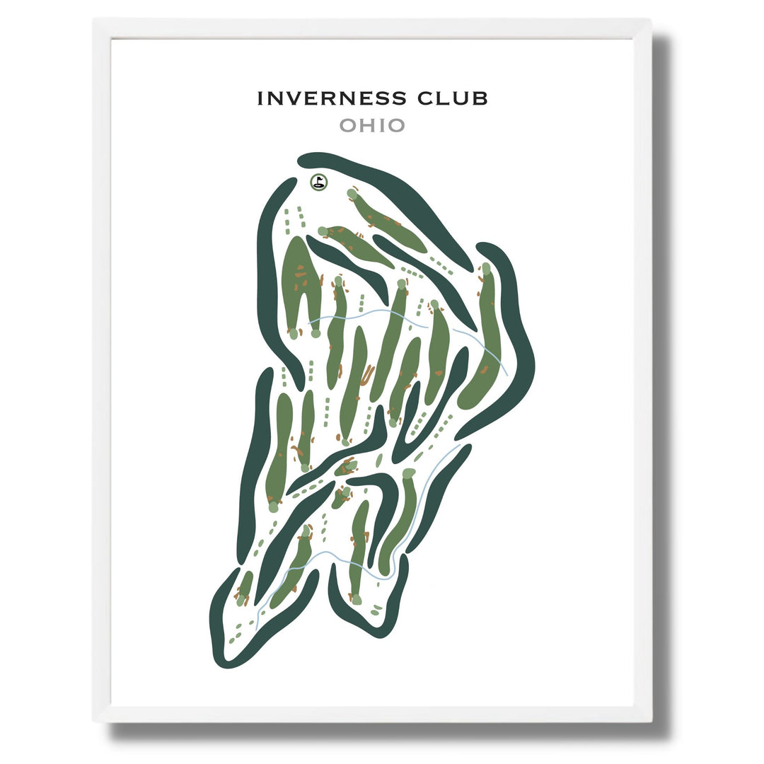 Inverness Club, Ohio - B - Printed Golf Course