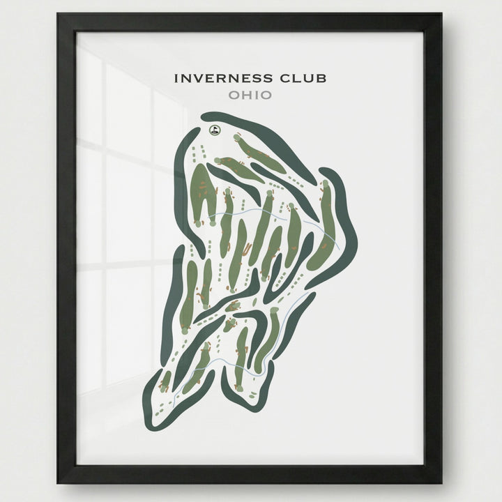 Inverness Club, Ohio - A - Printed Golf Course