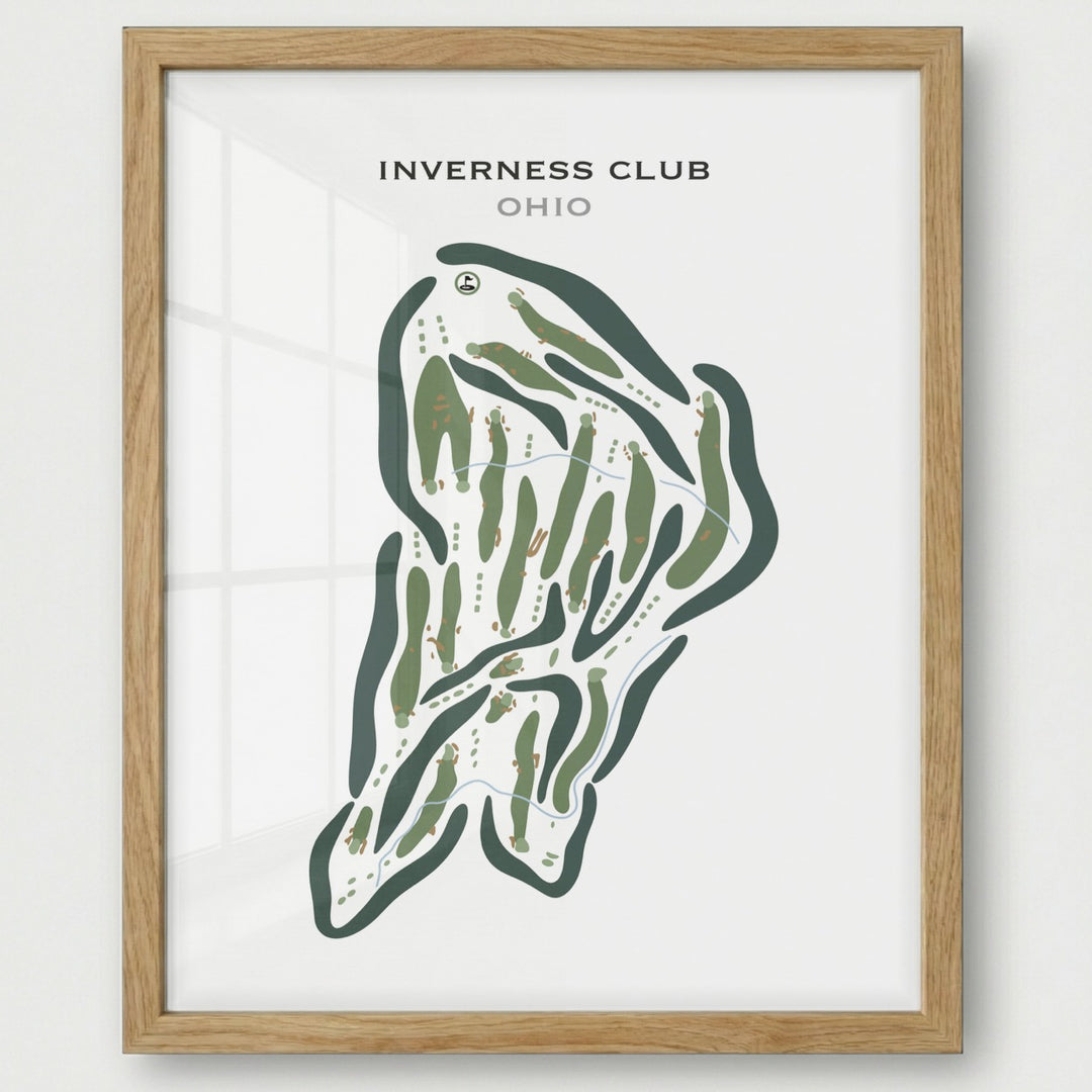 Inverness Club, Ohio - A - Printed Golf Course