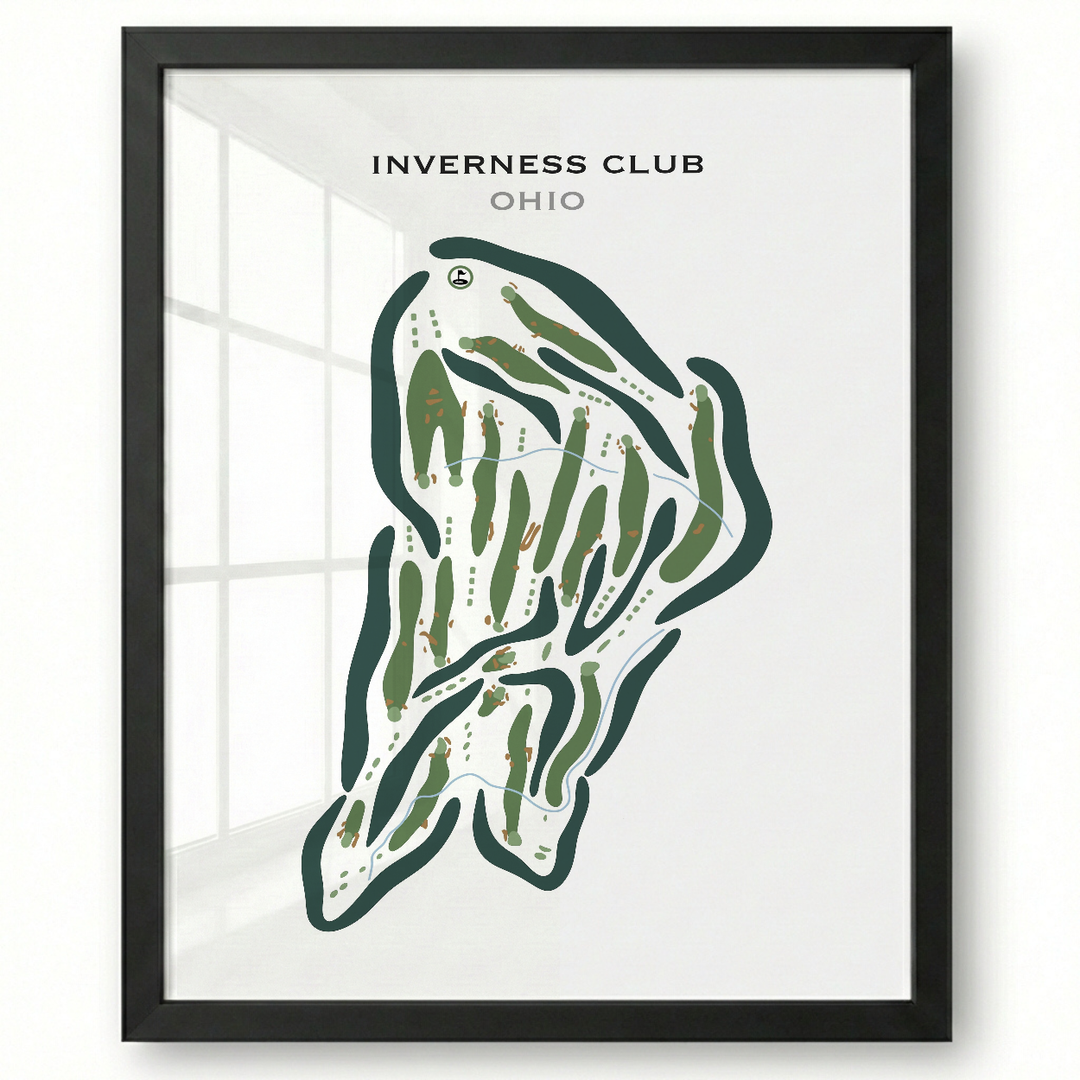 Inverness Club, Ohio - B - Printed Golf Course