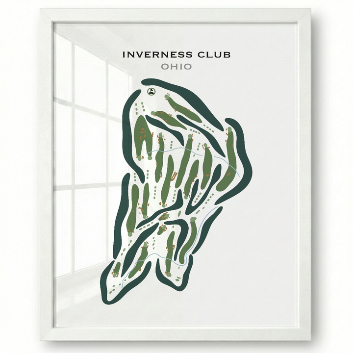 Inverness Club, Ohio - B - Printed Golf Course