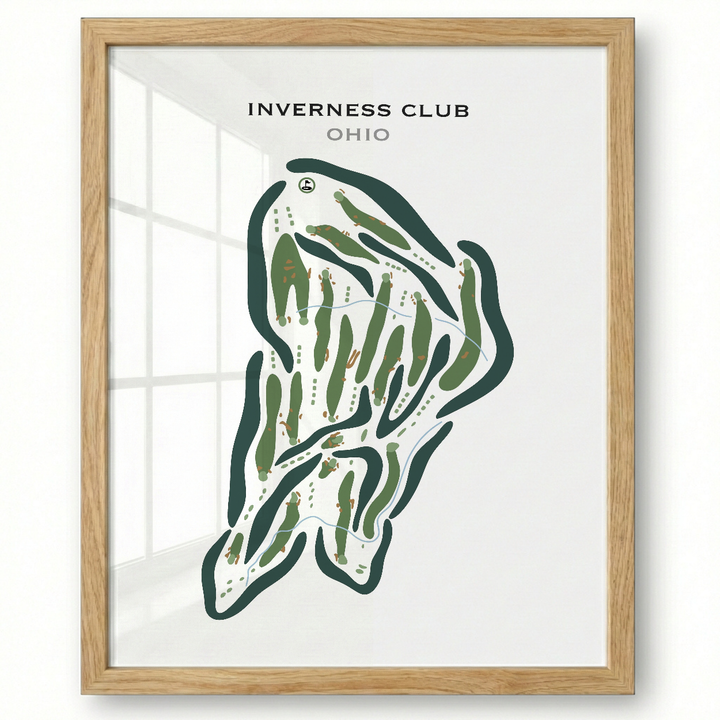 Inverness Club, Ohio - B - Printed Golf Course