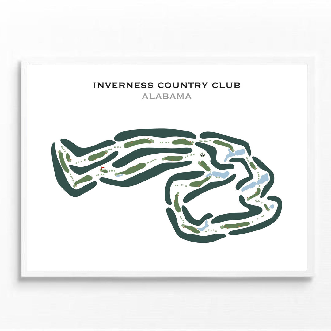 Inverness Country Club, Alabama - Printed Golf Courses