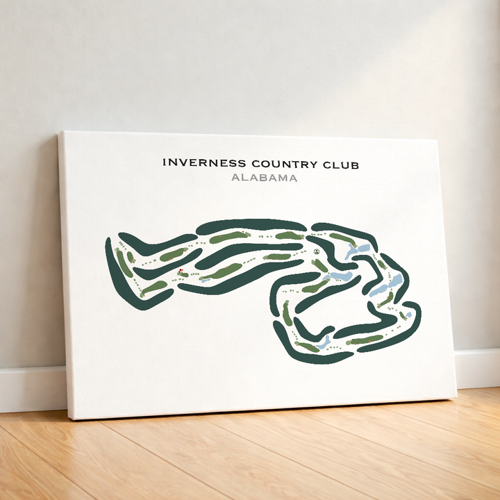 Inverness Country Club, Alabama - Printed Golf Courses