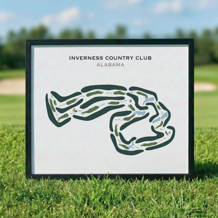 Inverness Country Club, Alabama - Printed Golf Courses