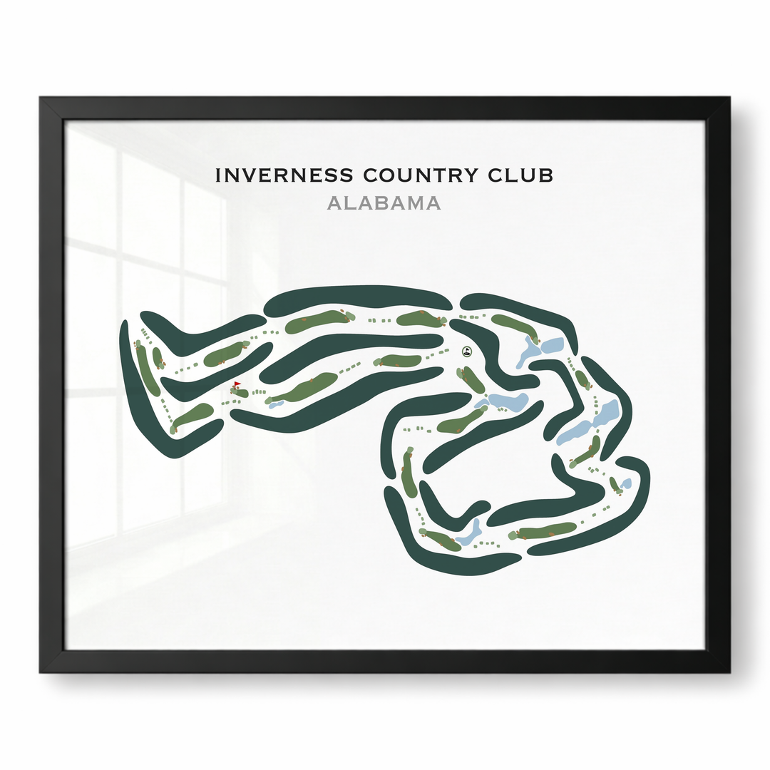 Inverness Country Club, Alabama - Printed Golf Courses