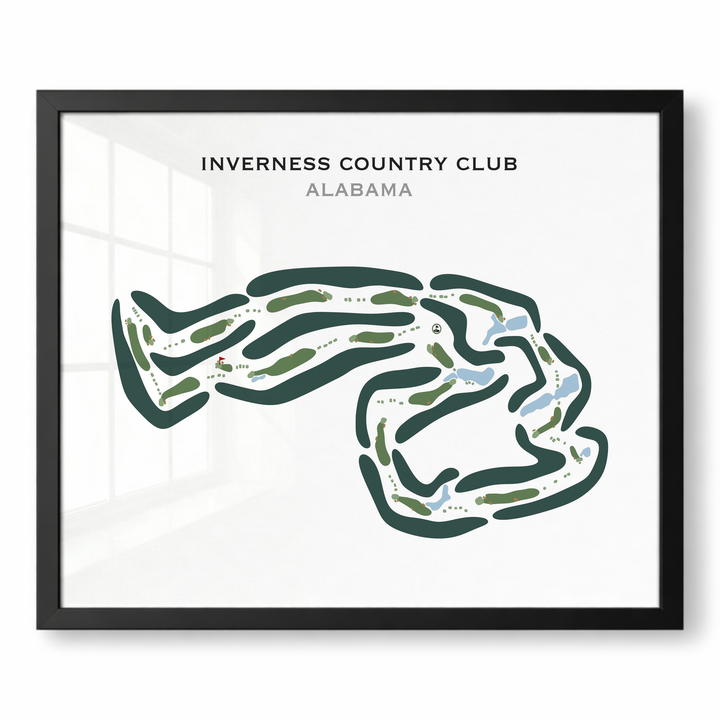 Inverness Country Club, Alabama - Printed Golf Courses