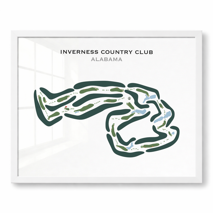 Inverness Country Club, Alabama - Printed Golf Courses