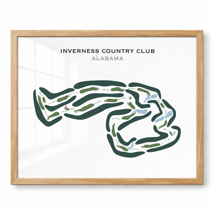 Inverness Country Club, Alabama - Printed Golf Courses