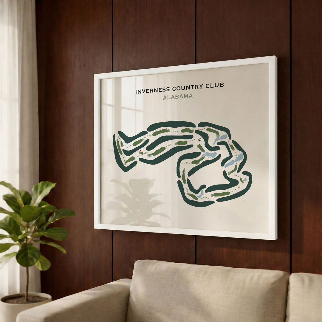 Inverness Country Club, Alabama - Printed Golf Courses