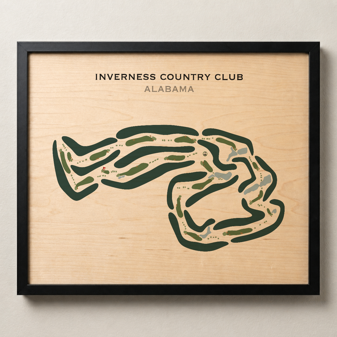 Inverness Country Club, Alabama - Printed Golf Courses