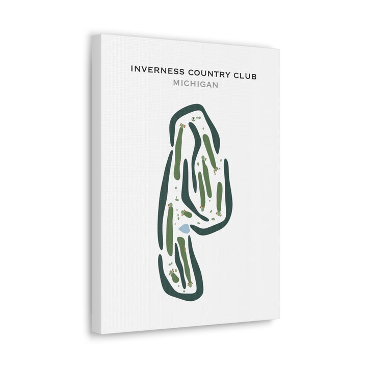 Inverness Country Club, Michigan - Printed Golf Courses