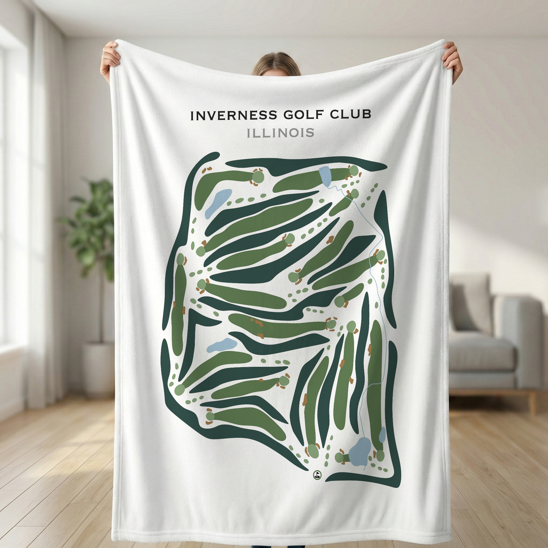 Inverness Golf Club, Illinois - Printed Golf Courses