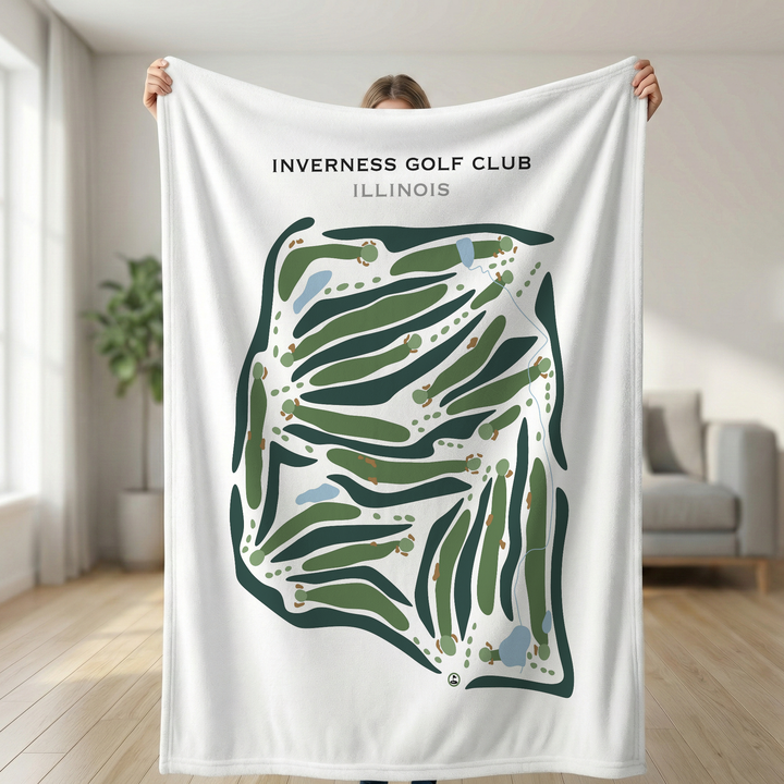 Inverness Golf Club, Illinois - Printed Golf Courses