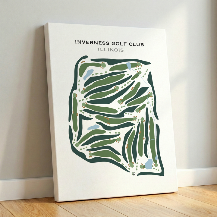 Inverness Golf Club, Illinois - Printed Golf Courses