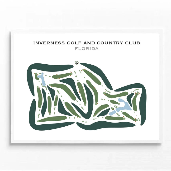 Inverness Golf & Country Club, Florida - Printed Golf Courses