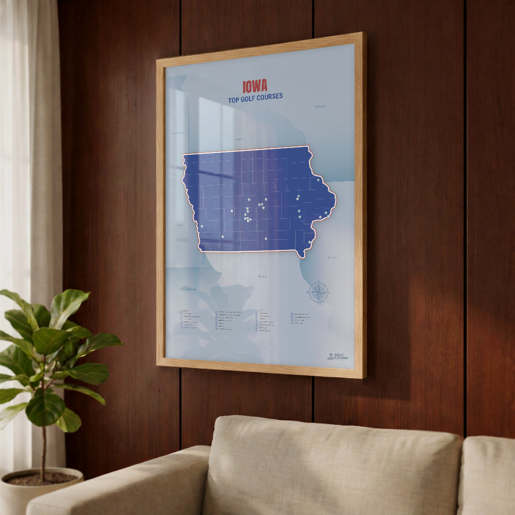Map of Iowa Golf Courses