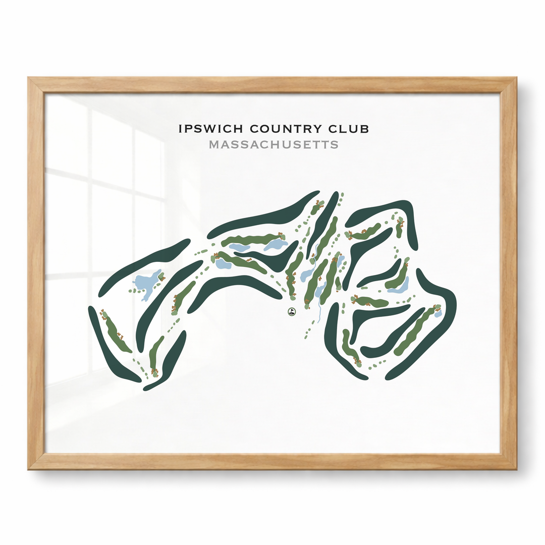 Ipswich Country Club, Massachusetts - Printed Golf Courses